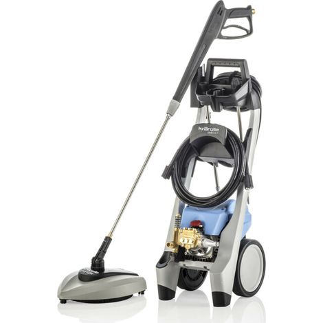 Kränzle – Nettoyeur haute pression électrique 130 bars – Débit 6,3 l/min – Moteur 1,8 kW – Tuyau 8 m – Système Totalstop – Round Cleaner UFO inclus