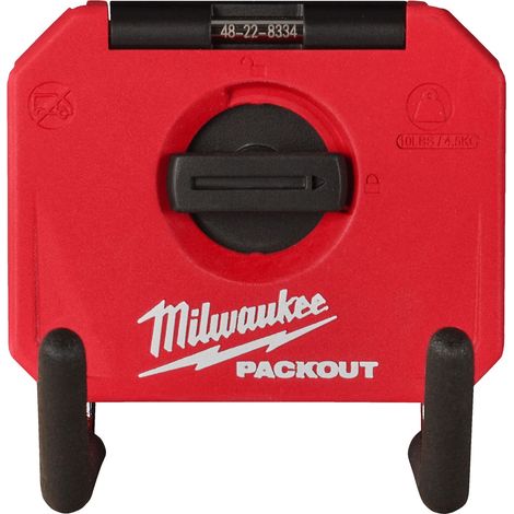 Milwaukee Cassetta Packout gancio diritto corto