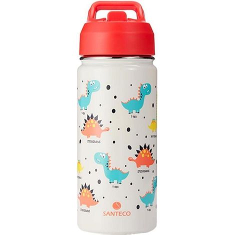 Trinkflasche Kinder Edelstahl 500ml Strohhalm Auslaufsicher BPA-frei (1/5)