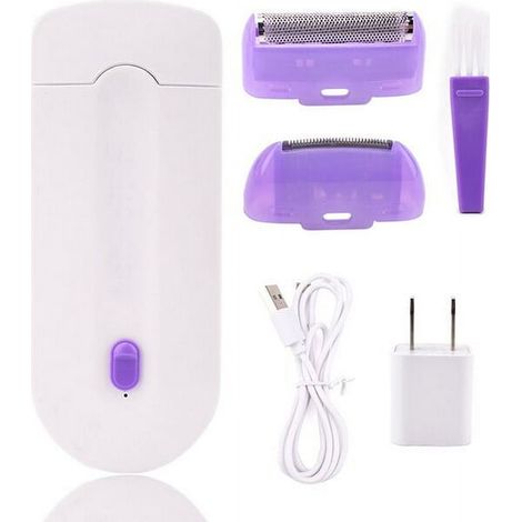 Kit épilation indolore professionnel, laser tactile rechargeable USB, corps, visage, maillot, rasage main (1/5)