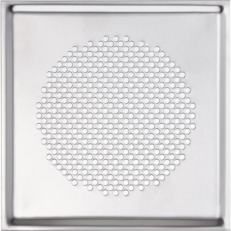 Zehnder Designgitter ComfoGrid Venezia quadratisch DN125, 160x160mm, Edelstahl, mit Filter
