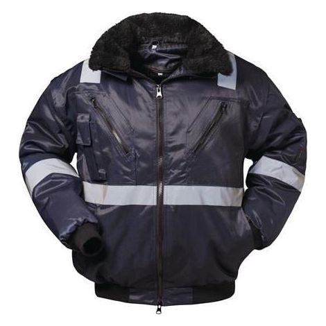 Cazadora piloto ROGNAN 4-en-1 Talla L azul marino NORWAY (1/4)