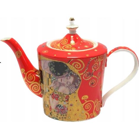 Elegante tetera eléctrica para café y té. Gustav Klimt "El beso". (1/5)