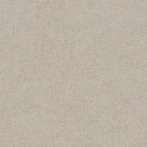 Papier peint uni marron beige effet métallique Tapisserie moderne aspect textile Papier peint monochrome auto-adhésif idéal pour couloir (1/4)
