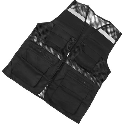 Reflektierende Arbeitsweste, Polyestermaterial, bequeme Passform, hervorragendes Design, hohe Sichtbarkeit beim Laufen und bei Outdoor-Aktivitäten (1/5)