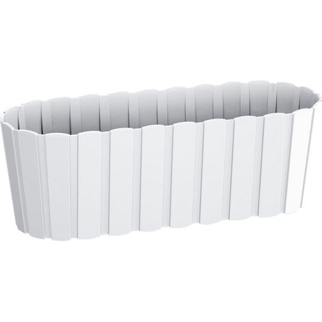 Maceta rectangular Boardee Case DDEC400  Blanca (1/5)