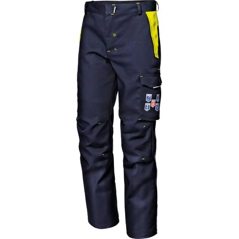 SIR SAFETY SYSTEM POLYTECH STRETCH Pantalon de travail multirisque bleu jaune haute visibilité Taille 60