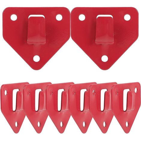 KLVGTIFS PU - Lot de 8 supports muraux robustes pour extincteurs (6,2 x 6,2 cm).