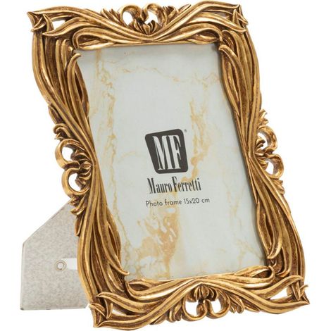 Cornice portafoto in resina oro, 21,8x1,8x26,5 cm – Baroque (1/5)