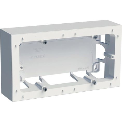 Caja de montaje Schneider Electric Odace Styl blanca 2 unidades