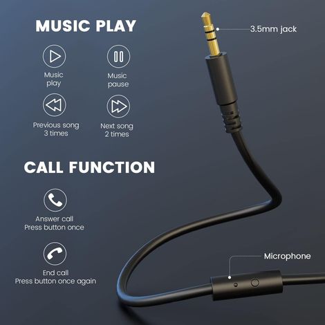 Casque audio filaire monobloc, casque de studio pliable léger et confortable, qualité sonore haute fidélité, casque de musique MNS (1/4)