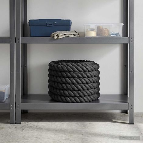 vidaXL Corda di Juta 30 mm Nero 100% juta Tossa