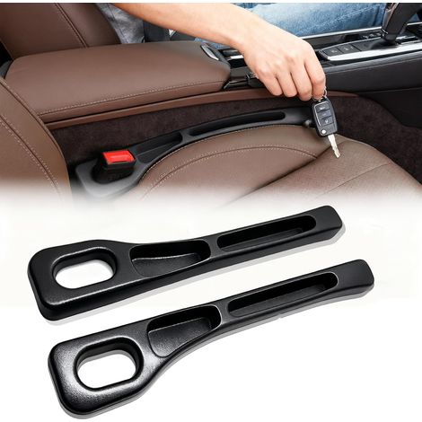 2 Pièces Remplissage de SièGe De Voiture, Organiseur de SièGe de Voiture pour éviter la Chute D'Objets Dans L'Espace Entre Le SièGe et la Console, pour la Plupart Des VéHicules (Noir)