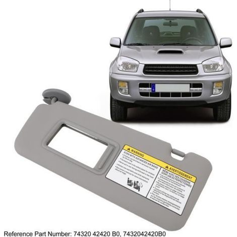 Pare-soleil - - RAV4 2004-2005 - Gris - Miroir intégré - Protection UV (1/4)