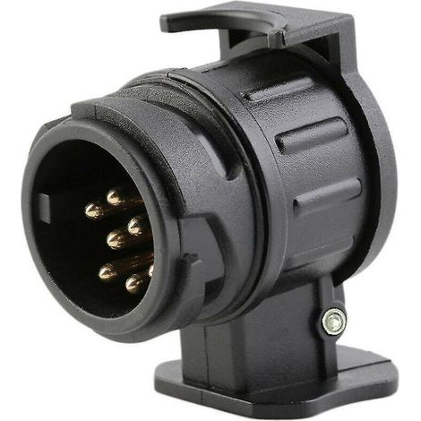 Adaptateur électrique pour remorque, convertisseur de prise 13 broches vers 7 broches, prise étanche pour caravane (1/5)