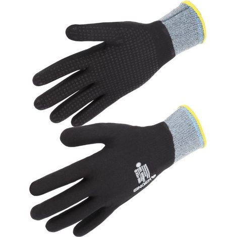 Gant nitrile mousse tout enduit Picots - SINGER - NYMFIT02 T8