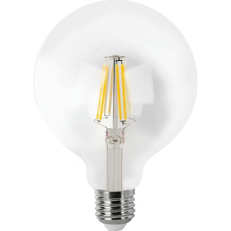 Lampadina LED a filamento globo E27 G95 (8W 2700K 800lm) IP20 Ø9,5x12,5cm trasparente