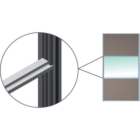 Ensemble de profils japonais de classe H 1,16 Mts - Kit de profils japonais H, portes recouvertes d'aluminium ou de bois (1/4)