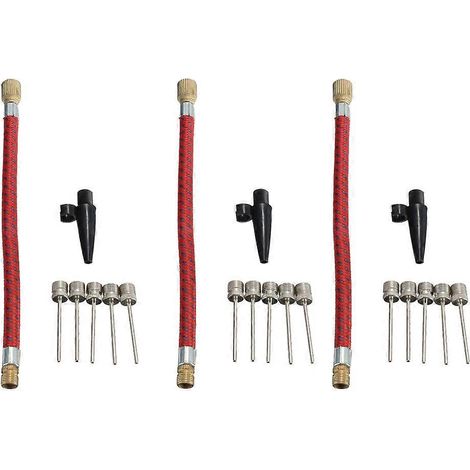Tuyau d'extension pour gonfleur de vélo avec kit de 42 connecteurs - Flexible et pratique (1/5)