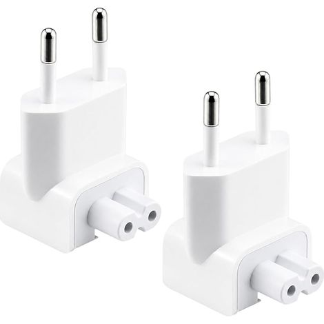 2er-Pack EU-Netzadapter für MacBook und iPad, kompatibel mit Apple-Geräten und USB-C-Ladegeräten. (1/5)