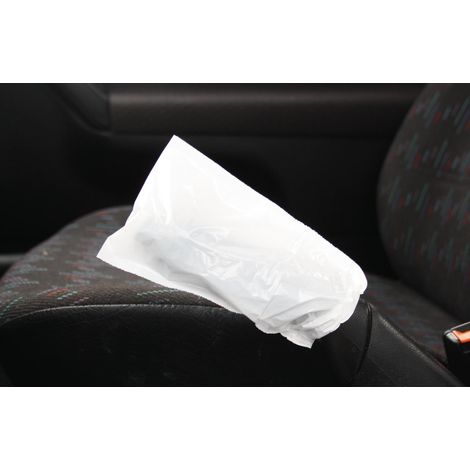 Protèges-pommeau de frein à main jetable, blanc, pack de 500 (1/2)