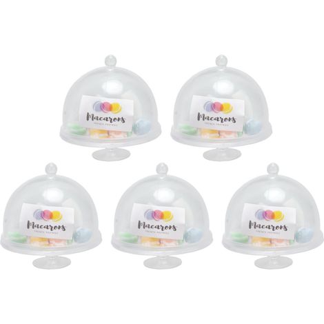 5 Ensembles Miniatures de Gâteaux Macarons Mignons pour Maison de Poupée, Décoration Délicate (1/5)