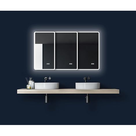 Talos Sun Specchio da Bagno, Bianco Caldo, 45 x 70 cm (1/5)
