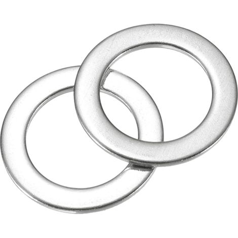 80Pcs M12 304 Rondelles Plates en Acier Inoxydable Rondelle Plate 12mm ID 16mm OD 1mm Épais Espaceurs Plats pour Vis Boulons Réparation de Plomberie Robinet de Jardin, Argent (1/5)