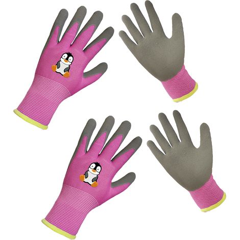 Gants De Jardinage Enfants - Mousse Antidérapante - Pour Activités Extérieures Et Loisirs Créatifs - 2 Paires (1/5)
