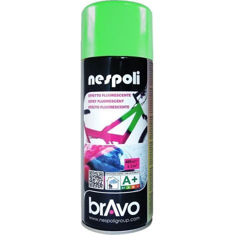 NESPOLI Aérosol peinture professionnelle fluorescent vert