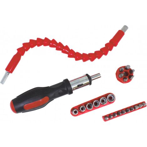 Venteo - Coffret bricolage - FLEXI DRIVER - Rouge - Adulte - Accessoire - Flexible
