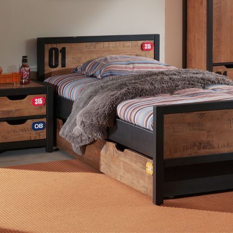 Combinaison de chambre d&039enfant Alex 9-bois de pin massif