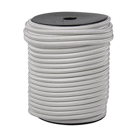 Rouleau de 200 m de corde élastique en caoutchouc polyamide 6 mm (1/2)