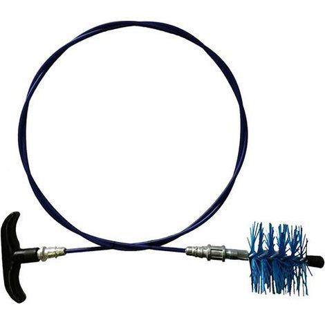 SCOVOLO KIT 2 MT Ø 80MM CURVO X TUBI PELLET