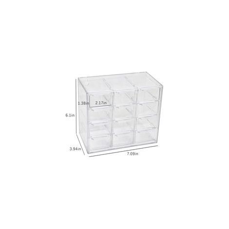 Mini-compartiment à tiroirs de bureau, 12 compartiments, boîte de rangement de bureau en plastique, (1/4)