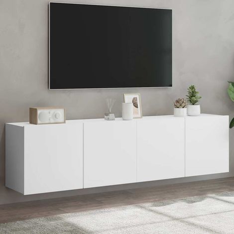 vidaXL Muebles para TV de pared 2 unidades blanco 80x30x41 cm (1/5)