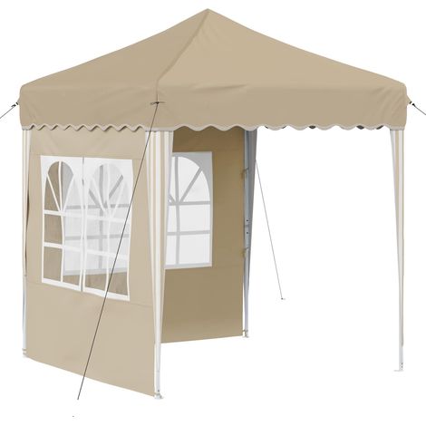 Maison Exclusive - Pop-up Partyzelt 195 x 195 x 245 cm Creme Oxfo (1/5)
