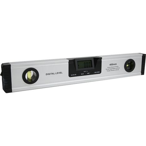 Niveau à bulle numérique LCD, rapporteur, inclinomètre, outil de mesure d'angle avec laser magnétique 400 mm (1/5)