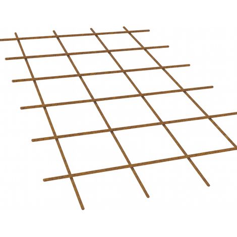 Rete elettrosaldata edilizia ferro grezzo Ø 5 mm maglia 20x20 cm foglio 1,5x1 m (1/5)