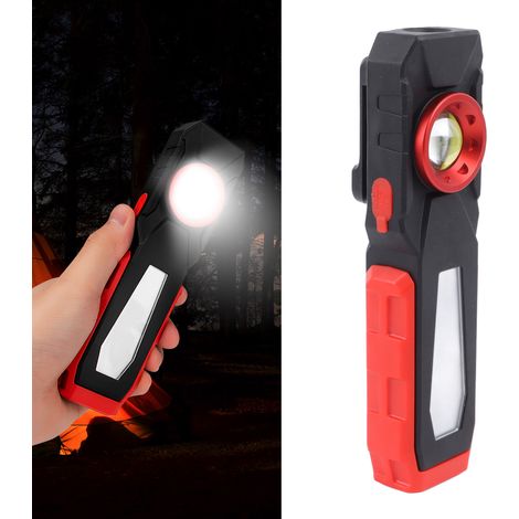 Bunte, wiederaufladbare LED-Arbeitsleuchte mit Magnethaken für Kfz-Reparaturen, externer Ersatzakku erhältlich in Mexiko CX. (1/5)