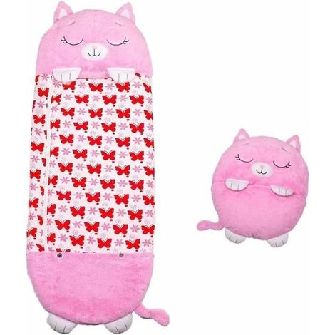 Sac de Couchage - FREOSEN - Chat Amusant - 160x60cm - Coton et Polyester - 2 en 1 (1/4)