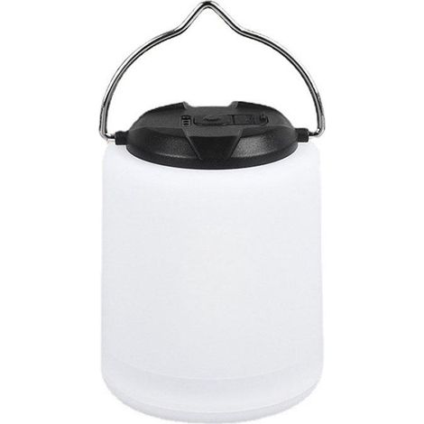 Lampe de camping rechargeable LED, lanterne portable étanche avec lumière blanc chaud, 3 modes de luminosité réglable, autonomie 10H+, idéale pour tente, pêche et urgence. (1/5)