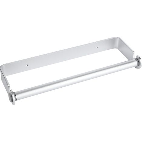 Soporte de pared de aluminio para toallas de papel, film transparente, rollo de papel higiénico, cocina, baño (1/5)