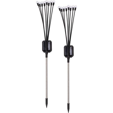 Solar-Gartenleuchten-Set, 8 LEDs, IP65 wasserdicht, dekorative Solar-Gartenleuchten für Terrasse, Garten, Rasen und Feiertage (1/5)