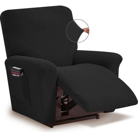 Dehnbarer 1-Sitzer-Sesselbezug mit Armlehnen – Universeller elastischer Stuhlschutz, fleckenabweisend (1/5)