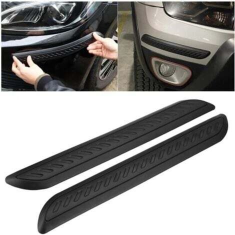 Bandes de protection pour pare-chocs automobile – 2 pièces en PVC auto-adhésif anti-rayures et anti-frottement, universelles (1/4)