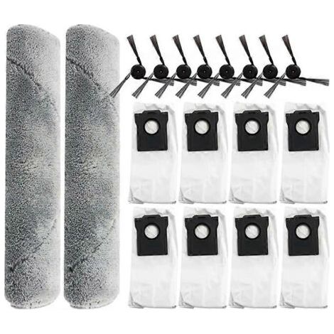 BARKBUSTERS 18 pièces de rechange pour balai balai à chenilles Dreame Mova Z5 / Z5 Pro / Z50 Ultra : brosse latérale et sac à poussière. (1/5)