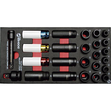 Dogher 570-080 B. COMB 1/3 25 UD.VASOS IMPACTO 1/2