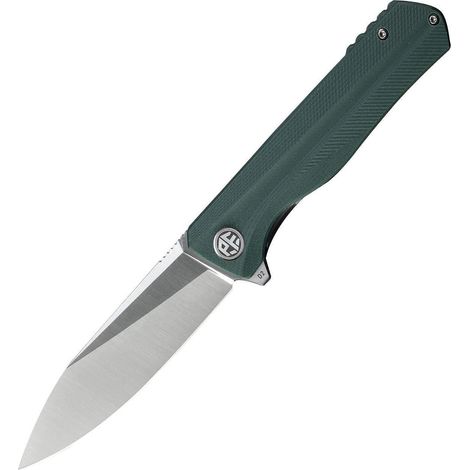 Klappmesser mit D2 Klinge, G10 Griff, Kugellager, EDC Taschenmesser Grün Satin