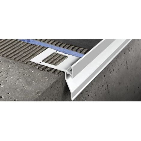 Proterrace fdp 10 mm profilo bianco goffrato barre l.2.7 ml.